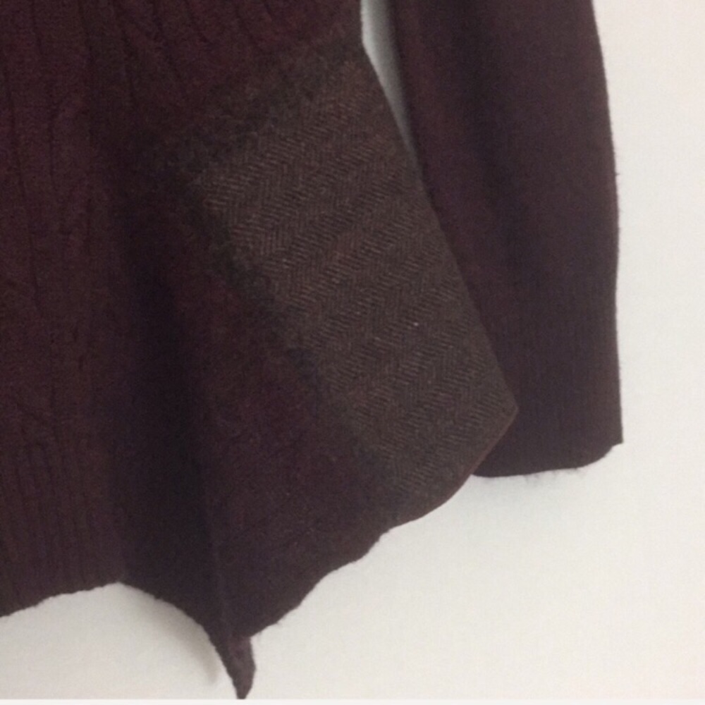 Anthropologie Maroon Crew Neck Sweater - Picture 6 of 8